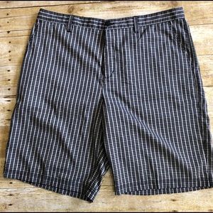 Adidas Shorts Black Checked Size 36